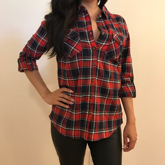 •LAST 1• Jessie Plaid Button Up Flannel Shirt - Picture 8 of 8